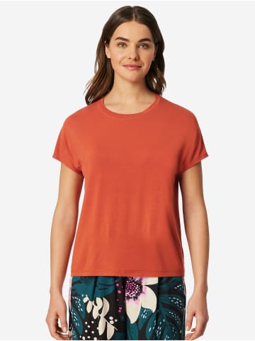 Schiesser Pyjamaoberteil Mix Relax in terracotta