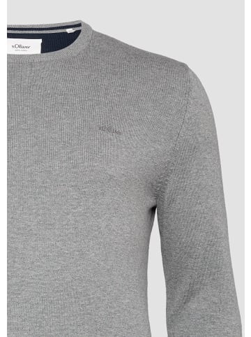 s.Oliver Strickpullover langarm in Grau