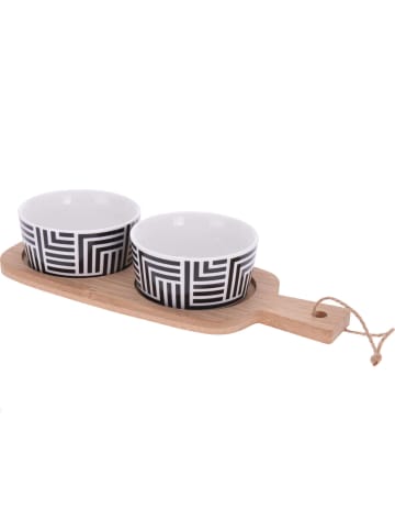 Excellent Houseware Snack-Schalen in schwarz