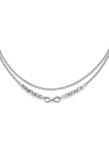 s.Oliver Armband mit Infinity und Schmuckperlen in silber