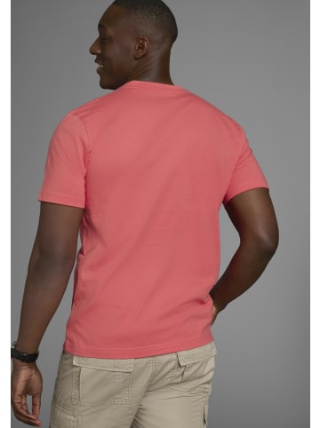 Man's World Rundhalsshirt in koralle