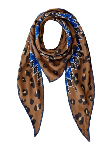 Oui Dreiecktuch in dk camel blue