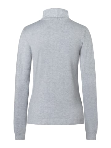 More & More klassischer, schmaler Rollkragenpullover in silvergrey melange