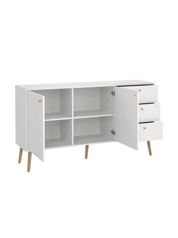 ebuy24 Sideboard Bodo Weiß 148 x 40 cm