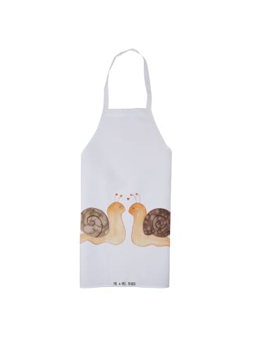 Mr. & Mrs. Panda Vorbinder Schnecken Liebe ohne Spruch in Weiß