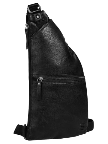 SPIKES & SPARROW Crossover Bag echt Leder in schwarz