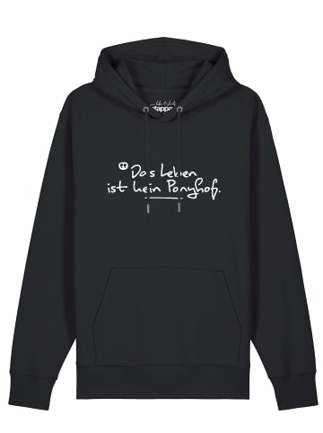 wat? Apparel Sweatshirt Das Leben ist kein Ponyhof in Schwarz
