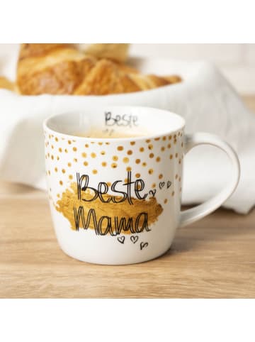 Geda Labels Tasse Beste Mama in Weiß - 300 ml