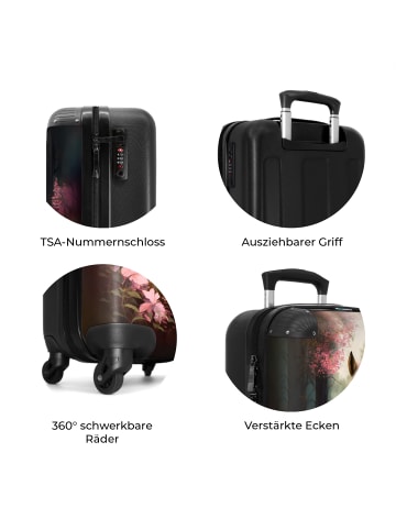 NoBoringSuitCases Suitcase, Handgepäck, Koffer, Trolley, Reisekoffer Pferd im dunklen Wald