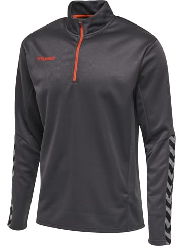 Hummel Halbreißverschluss Sweatshirt Hmlauthentic Kinder in ASPHALT