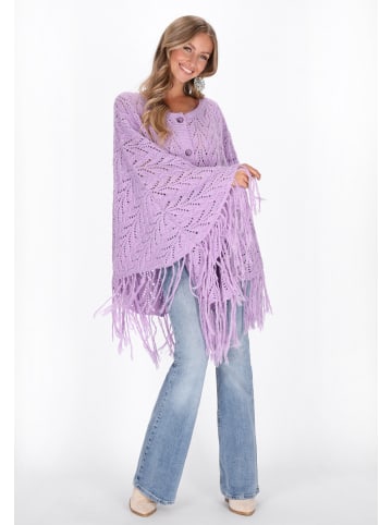 IZIA Women Poncho in lilac