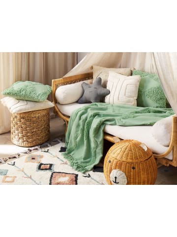 Beliani Kuscheldecke KHARI in Grün - (W) 125 x (H) 1 x (L) 150 cm