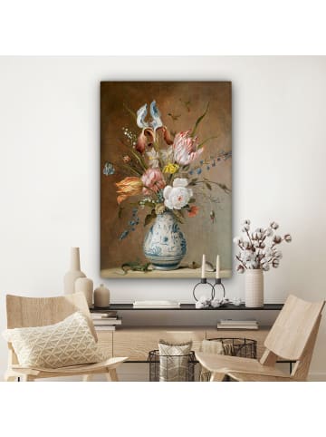 MuchoWow Leinwand bilder Blumenvase (BxH)