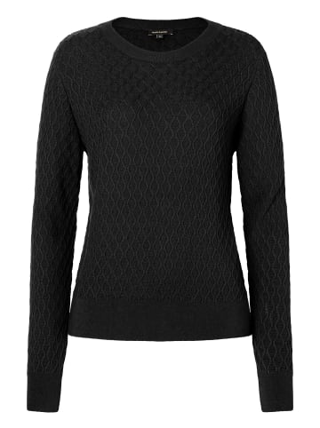 More & More Rautenstrickpullover in black