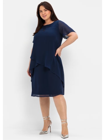 sheego Cocktailkleid in marine