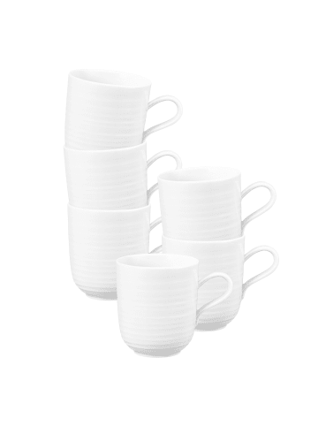 Seltmann Weiden 6er Set Kaffeebecher Terra 400 ml in Weiß
