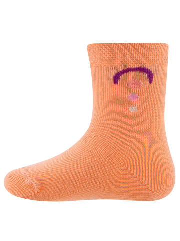 ewers 2er-Set Socken 2er Pack Regenbogen in apricot-hellsilber mel.