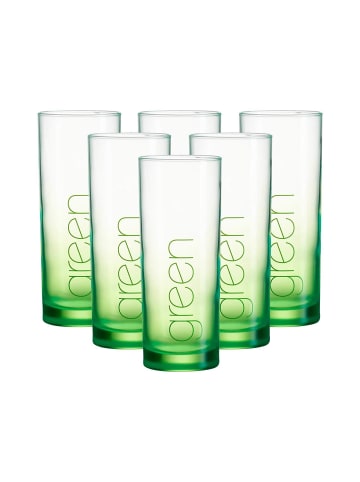 Ritzenhoff & Breker 6er Set Trinkgläser Favo in 360 ml in Grün