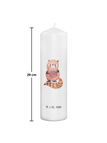 Mr. & Mrs. Panda Kerze Roter Panda ohne Spruch in Weiß