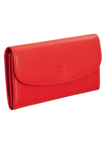 DuDu Colorful Gandia Geldbörse RFID Leder 19 cm in flame red