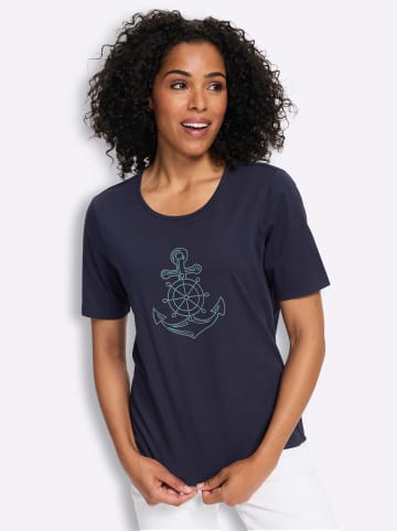 Sieh an! Kurzarm-Shirt in marine