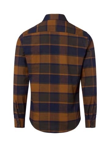 Nils Sundström Hemd in camel indigo - 0001