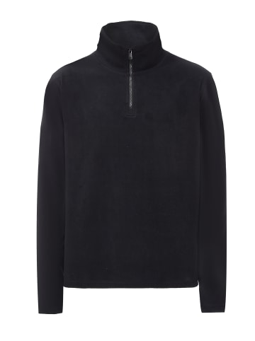 Icelos Fleecepullover in Schwarz