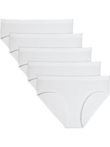 REDBEST Baumwolle, Single-Jersey Slip 5er-Pack in weiß