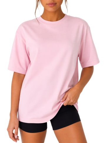 Reichstadt Reichstadt Regular Fit T-Shirt Damen Shoulder Drop 25RSW071 Pink 3XL