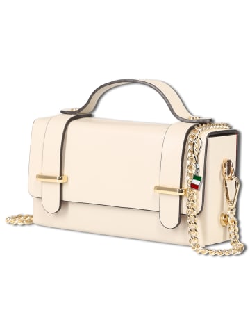 Florence Florence Handtasche Leder beige ca. 19cm