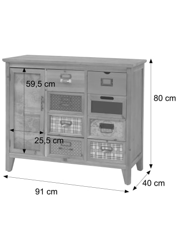 MCW Apothekerkommode O63, Korpus natur