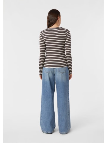 comma T-Shirt in 89G0_dunkelbraun