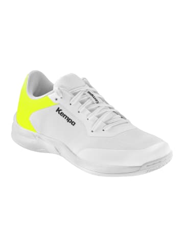 Kempa Hallen-Sport-Schuhe Kourtfly Three W in weiß/fluo gelb