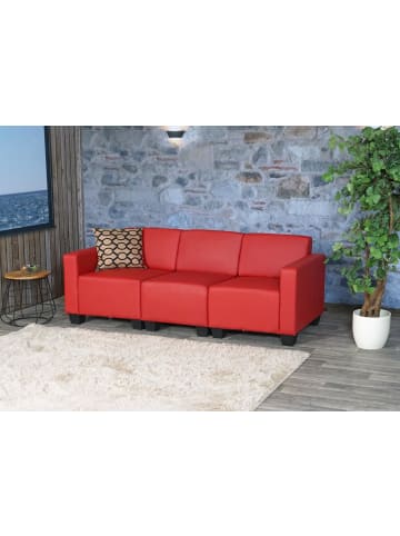 MCW Modular 3-Sitzer Sofa Moncalieri, Rot