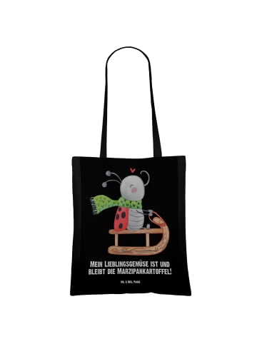 Mr. & Mrs. Panda Shopper Smörle Rodeln mit Spruch in Schwarz