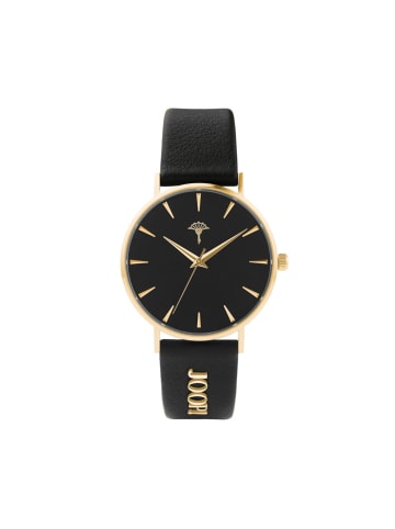 JOOP! Quarzuhr Edelstahl, IP gold in Schwarz