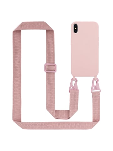 cadorabo Handykette für Apple iPhone X / XS Hülle in LIQUID PINK