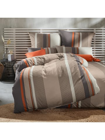 Erwin Müller Mako-Single-Jersey Bettwäsche Sparpaket 4-teilig in beige-grau
