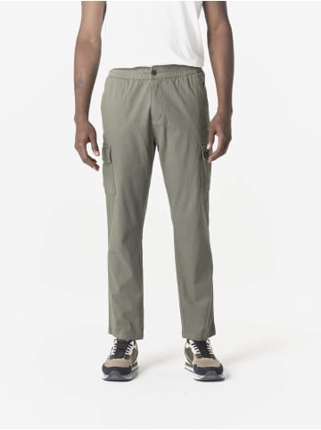 KOROSHI Baumwolle cargo relaxed farbe cargo in khaki