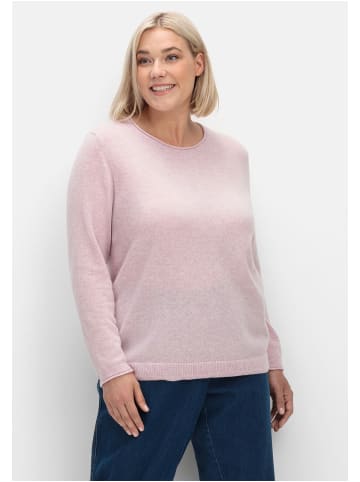 sheego Pullover in rosé