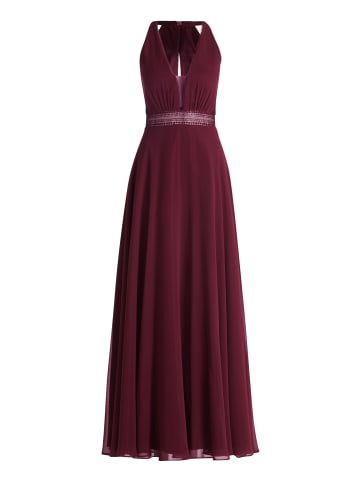 Vera Mont Abendkleid mit Spitze in Wild Ruby