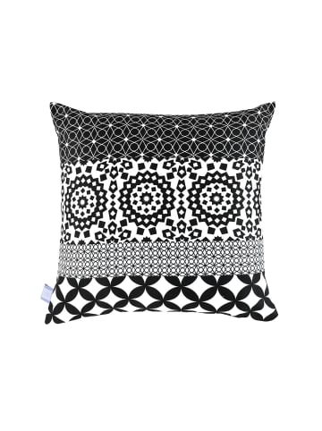 Kayoom Dekokissen Stereo 125 - 45cm x 45cm in schwarz - weiß
