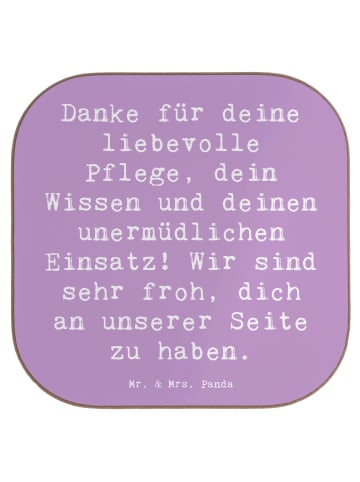 Mr. & Mrs. Panda Untersetzer Tasse Spruch Dankbare Pflegekraft m... in Lavendeltraum