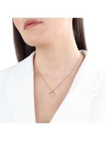 s.Oliver Kette mit Anhänger Silber 925, rosévergoldet in Roségold