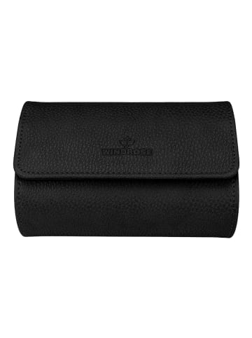 Windrose Uhrenbox 15 cm schwarz