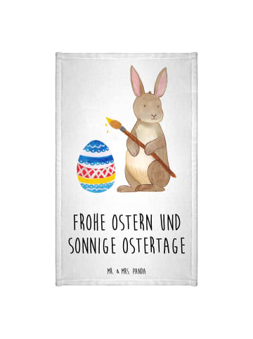 Mr. & Mrs. Panda Handtuch Hase Eier Malen mit Spruch in Weiß