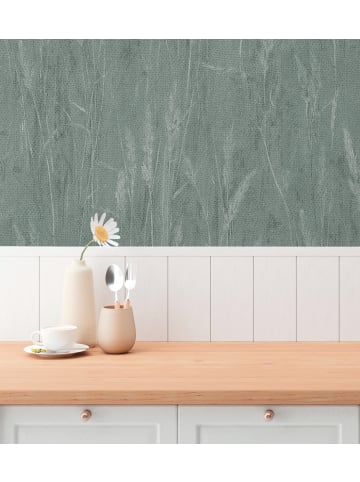 A.S. Création Tapete Wild Meadow in Blaugrün 