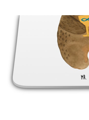 Mr. & Mrs. Panda Coaster Bär Konfirmation ohne Spruch in Weiß