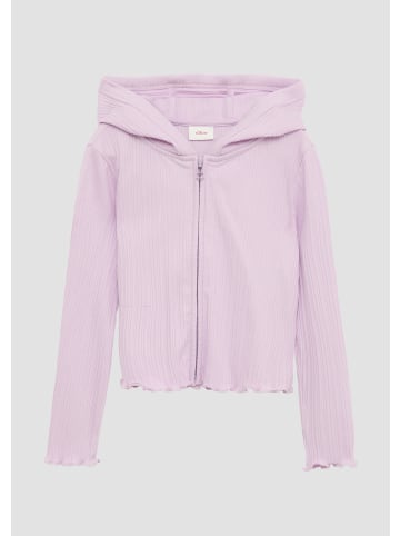 s.Oliver Sweatshirt Jacke langarm in Lila