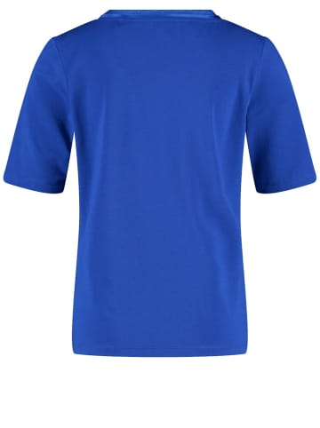 Gerry Weber Halbarmshirt mit Chiffonblende in Blau